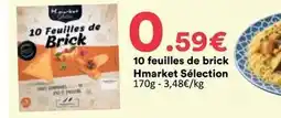 Hmarket 10 feuilles de brick selection offre