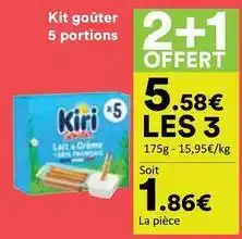 Hmarket Kiri - kit goûter 5 portions offre