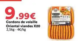 Hmarket Oriental viandes - cordons de volaille x20 offre