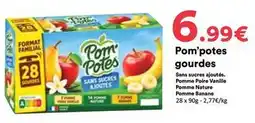 Hmarket Pom'potes - sans sucres jjoutés, pomme paire vanille pomme nature offre