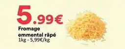 Hmarket Fromage emmental râpé offre