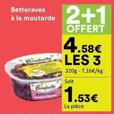 Hmarket Bonduelle - betteraves à la moutarde offre