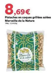 Hmarket Pistaches en coques grillées salées offre