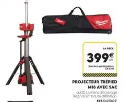 Tout faire matériaux Projecteur trepied m18 avec sac offre