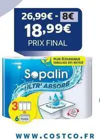 Costco Sopalin - plus écologique emballage box offre