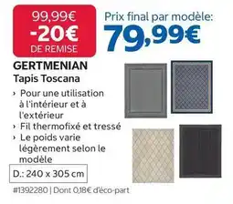 Costco Tapis toscana offre