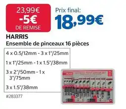 Costco Harris - ensemble de pinceaux 16 pièces offre
