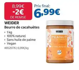 Costco Weider - beurre de cacahuètes offre