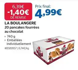 Costco La boulangére - 20 pancakes fourrées au chocolat offre