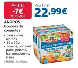 Costco Andros - gourdes de compotes offre