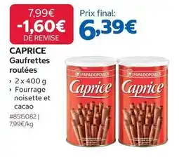 Costco Papadopoulos - gaufrettes roulees offre