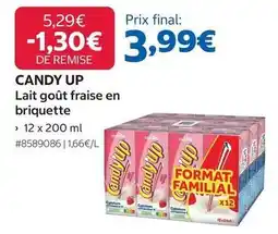 Costco Candy - lait goût fraise en briquette offre