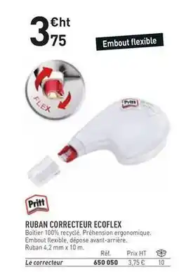 Hyperburo Pritt - ruban correcteur ecoflex offre