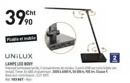 Hyperburo Unilux - lampe led novy offre