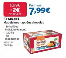 Costco St michel - madeleines napplees chocolat offre