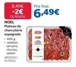 Costco Plateau de charcuterie espagnole offre