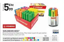 Hyperburo Stabilo - surligneurs boss offre