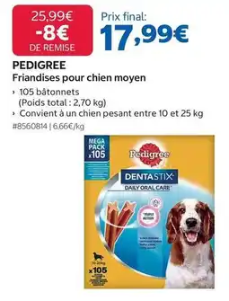Costco Pedigree - friandises pour chien moyen offre