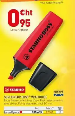 Hyperburo Stabilo - surligneur boss offre