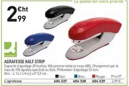 Hyperburo Dim - agrafeuse half strip offre