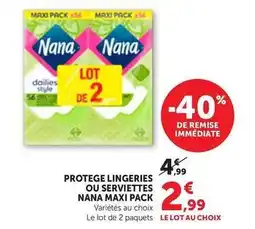 Maximarché Nana - protege lingeries ou serviettes offre