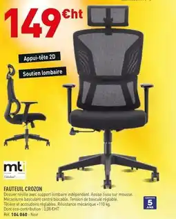 Hyperburo Mti - fauteuil crozon offre