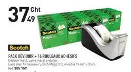 Hyperburo Scotch - pack dévidoir + 16 rouleaux adhésifs offre