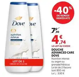 Maximarché Dove - douche advanced care offre