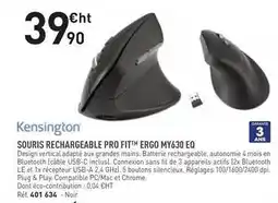 Hyperburo Kensington - souris rechargeable pro fit ergo my630 eq offre