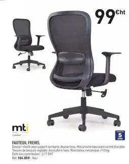 Hyperburo Mti - fauteuil frehel offre