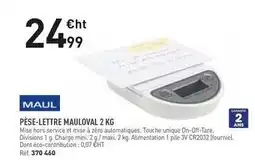 Hyperburo Maul - pêse-lettre oval 2 kg offre