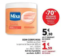 Maximarché Mixa bebé - soin corps offre