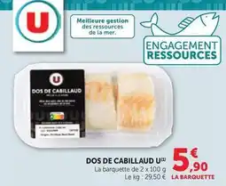 Maximarché U - dos de cabillaud offre