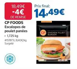 Costco Burger - escalopes de poulet panées offre