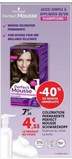 Maximarché Schwarzkopf - coloration permanente perfect offre