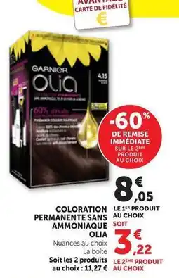 Maximarché Garnier - coloration le 1er produit permanente sans au choix ammoniaque soit offre