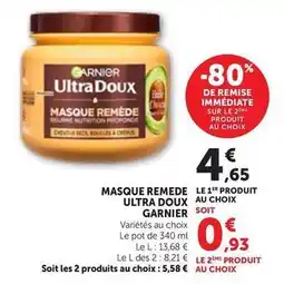 Maximarché Garnier - masque remede ultra doux offre