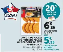 Maximarché Maître coq - la barquette au choix offre