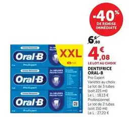 Maximarché Oral-b - dentifrice offre