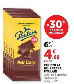 Maximarché Poulain - chocolat noir extra offre