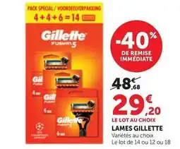 Maximarché Gillette - lames offre