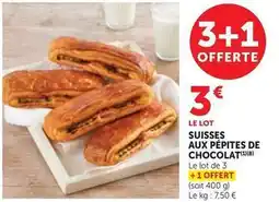 Maximarché Suisses aux pépites de chocolat offre