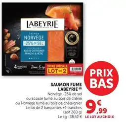 Maximarché Labeyrie - saumon fume offre