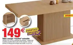 Bazarland Table à manger fastine extensible offre