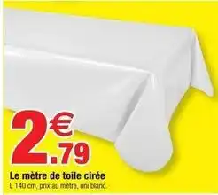 Bazarland Le mètre de toile cirée offre