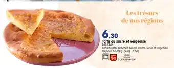 Croque Gel Tarte Au Sucre Et Vergeoise offre