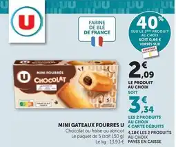 Maximarché U - mini gateaux fourres offre
