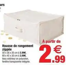 Bazarland Housse de rangement zippée offre