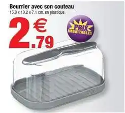 Bazarland Beurrier avec son couteau offre