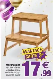 Bazarland Marche pied offre